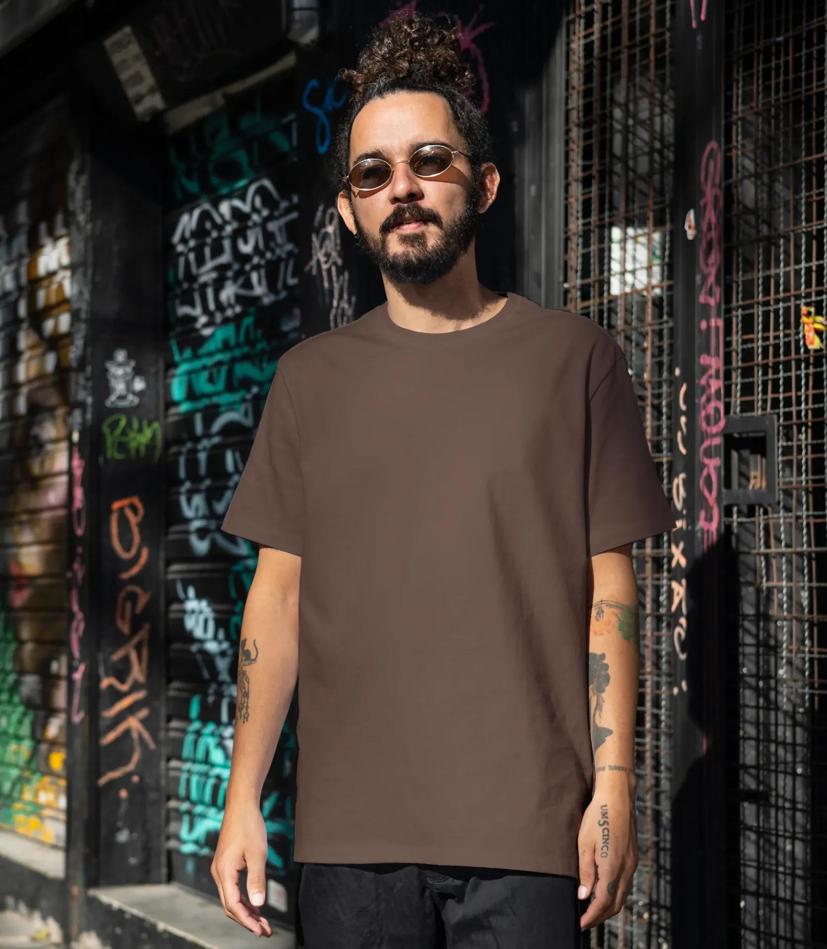 [HR-TEE-BR-S1] HRUSHE Tees - Brown (S)