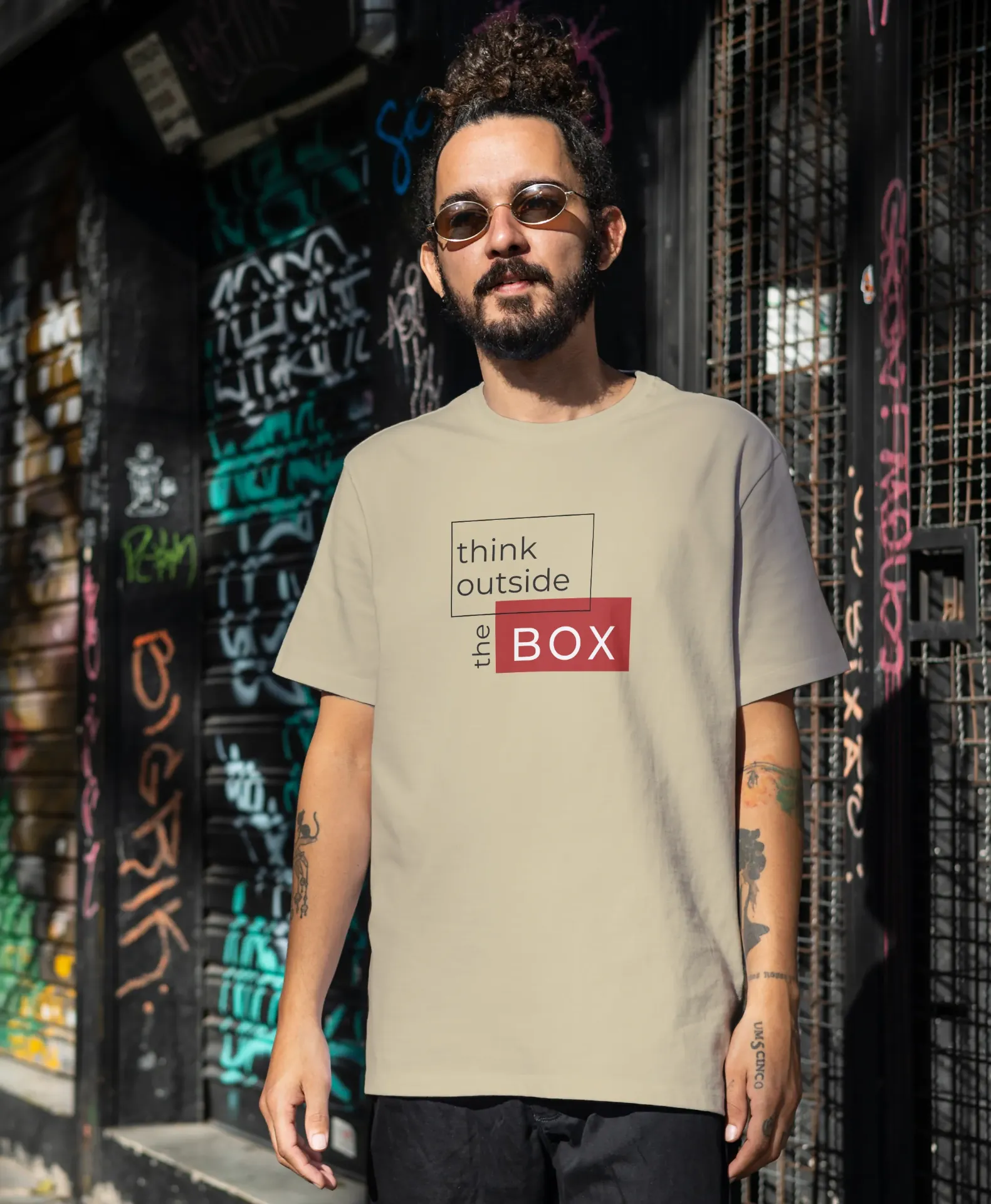HRUSHE - Think Outside the Box T-Shirt