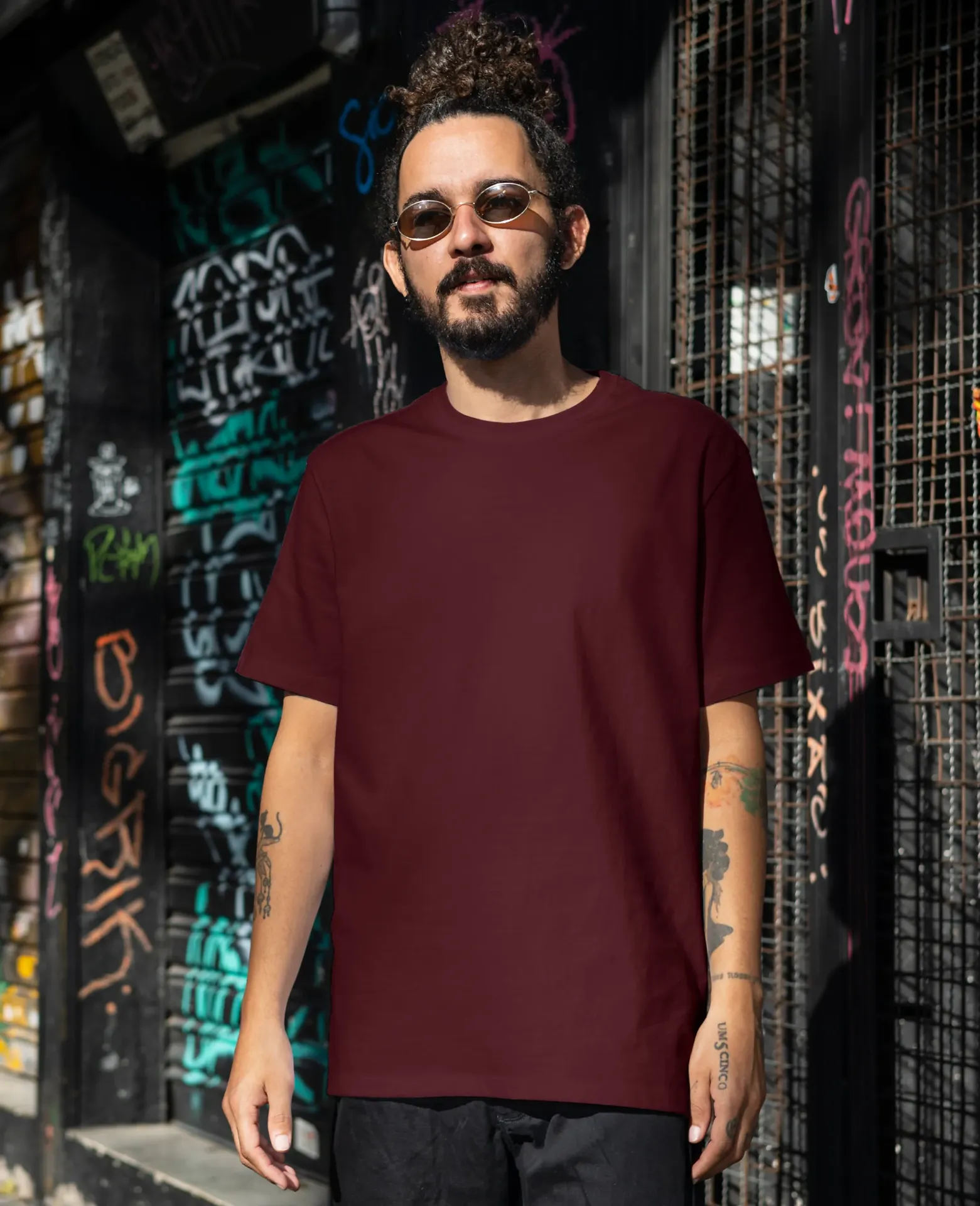 [HR-TEE-RM-S01] HRUSHE Tees - Maroon (S, Regular)